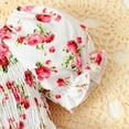 thumbnail image 4 of Gibobby Mameluco para niño de manga corta con estampado Floral para niños y niñas, mono, monos para recién nacidos, ropa, diademas(Blanco, 6-9 Meses), 4 of 5