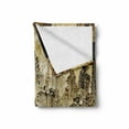 thumbnail image 2 of Vintage Soft Flannel Fleece Throw Blanket, High Buildings Night Luminous United States of America City Vibrant Alive Town Photo, Cozy Plush for Indoor and Outdoor Use, 50" x 70", Yellow, by Ambesonne, 2 of 6
