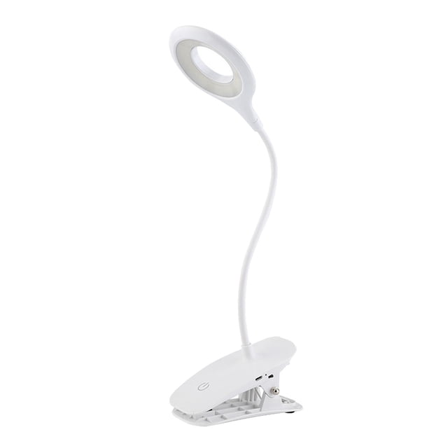 Lámpara de escritorio con control táctil LED ajustable recargable con luz de lectura 20LED