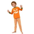 thumbnail image 5 of Evdexr Halloween Matching Pajamas for Family Long Sleeve Crew Neck Shirts & Pajama Pants 2 Piece Sets 2026 Ghost Pumpkin Holiday Print Sleepwear Lightweight Breathable Outfits 8 Years, 5 of 8