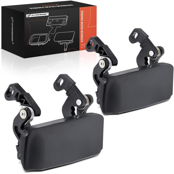 A-Premium Outside Exterior Door Handles Compatible with Ford Ranger 2004-2011 & Mazda B2300 2001-2009, B2500 2001, B3000 2001-2007, B4000 2001-2009, Black, 2-PC Set, Front Driver and Passenger Side