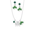thumbnail image 2 of Delight Jewelry Slots with Heart and Lucky 7s Green Shamrock Necklace and Clover Earrings Jewelry Set, 2 of 5