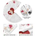 thumbnail image 2 of ZHANZZK Valentine's Day Valentine Cupid Xmas Christmas Tree Skirt Stand Mat for Holiday Party Decoration Indoor Outdoor 48 inches, 2 of 6