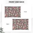 thumbnail image 2 of Hirioo Many Kind Of Flowers for Paper Reusable Cosmetic Bag Zipper Encouragement Travel Pouch Toiletry Bag for Women Girls, 2 of 7
