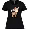 thumbnail image 3 of Inktastic Christmas Molly Moose Women's Plus Size T-Shirt, 3 of 5