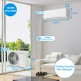 ROVSUN Wifi Enabled 18,000 BTU Mini Split AC/Heating System with