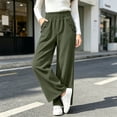 thumbnail image 6 of Women's Corduroy Wide Leg Baggy Pants Elastic High Waist Casual Elastic Waist,Side Pockets,Barrel Loose Fit ,Fashion,Solid Color,Casual Pants,Fall Winter Beach Daily Wear, 6 of 7