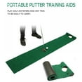 thumbnail image 3 of GF-PM04 Indoor Golf Putting Mat - Adjustable Hole and Automatic Ball Return Mini Golfing Green - Alignment and Distance Mini Practice Training Aid  6*1 ft, 3 of 9