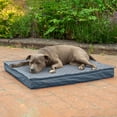 thumbnail image 5 of FurHaven Pet Products Quilt-Top Convertible Indoor-Outdoor Deluxe Memory Top Pet Bed for Dogs & Cats - Calm Blue, Large, 5 of 12