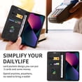 thumbnail image 2 of Vintage Wallet Stand Phone Case for iPhone X XS XR SE 8 7 6 6S Plus Max, Magnetic Closure Card Holder Back Cover, Business Skin-Friendly Protective Shell(Green,XS Max), 2 of 8