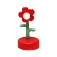 thumbnail image 4 of Lámpara de mesa con diseño de flores, luz de noche, moderna, para escritorio, mesita de noche, decorativa Rojo, 4 of 9