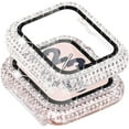 thumbnail image 1 of Compatible with Apple Watch Case with Screen Protector for Apple Watch Series 6/5/4/3/2/1, Bling Case Diamond Tempered Glass Protective Cover (Clear, 38mm), 1 of 8