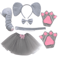 thumbnail image 2 of Conjunto de diadema con forma de elefante europeo y americano, falda, accesorios para el cabello para mujeres y niños, cueva para el cabello, baile de máscaras, tarjeta para el cabello, 2 of 5