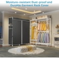 thumbnail image 6 of VIPEK V2C Heavy Duty Clothes Rack with Black Polyester Cover, 700LB Capacity Portable Closet, Adjustable Shelves & Hanging Rods Freestanding Wardrobe,White, 6 of 8