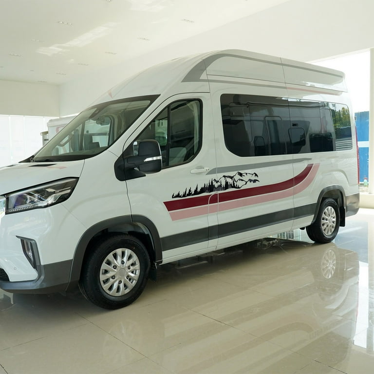 GRACEAUTO] Trendy Look Car Tree Mountain Forest Sticker For SU Rv Trailer Left Side Lh I5174663772