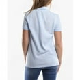thumbnail image 2 of Lacoste Women's Short-Sleeve Two-Button Logo Polo Shirt Top Blue 50, $90 NWT, 2 of 6