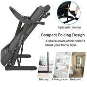 2.25HP Pro Folding Treadmill Incline with Electric Ascension and Heart Rate Grips,17''X48'' Widen Running Surface