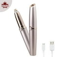thumbnail image 1 of IllmTech - Rechargeable Eyebrow Trimmer, Painless and Precision Facial Hair Removal Tool with LED Light, Facial, Upper Lip, Nose, and Ear Hair Remover, Professional Grooming for Men and Women, 1 of 8