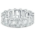 thumbnail image 5 of Pompeii 11 1/2Ct Emerald Cut Diamond Eternity Ring Gold or Platinum Band Lab Grown, 5 of 5