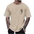 thumbnail image 2 of Vivianyo HD Short Sleeve Shirt for Men,Big Summer Fashion Casual Men's Round Neck Printed T-shirt Top, 2 of 4