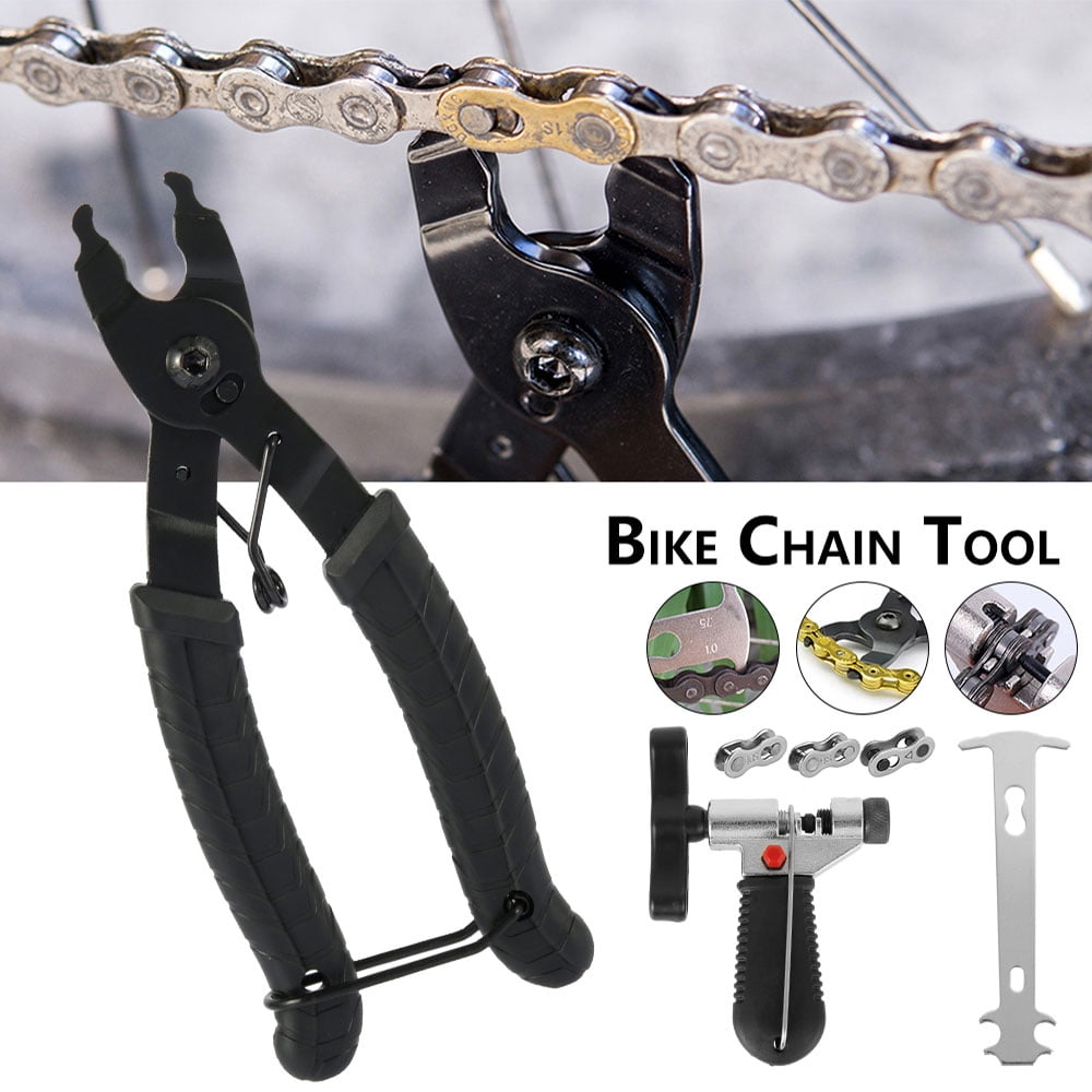 Chain Breaker Splitter Checker 4 PCS Bicycle Chain Repair Tool Bike Link Plier 