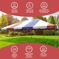 thumbnail image 6 of Party Tents Direct Weekender West Coast Frame Party Tent with Sidewalls, Red, White and Blue 20 ft x 30 ft, 6 of 8