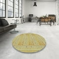 thumbnail image 3 of Ahgly Company Indoor Rectangle Patterned Mustard Yellow Novelty Area Rugs, 2' x 4', 3 of 6