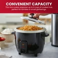 thumbnail image 3 of Elite Cuisine 6 Cup Rice Cooker With Glass Lid, 3 of 5