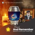 thumbnail image 5 of Yatskia Dolphin Decorative Large Cremation Urns for Human Ashes Adult Male and Female, Small Memorial Urn for Ashes Adult, (Monar 10 Inch and 3 Inch), 5 of 8