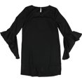 thumbnail image 2 of Vestido Recto con Volantes y Campana bar III Negro XX-Large, 2 of 2