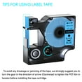 thumbnail image 3 of GREENCYCLE 2PK Compatible for DYMO D1 Label Tape 45016 12mm Black on Blue for LabelManager 160 210D 260P 280 360D 420P 450Duo Wireless PnP Colorpop, 3 of 7