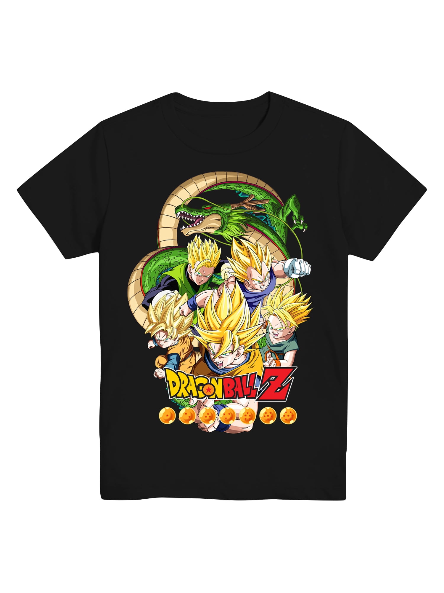 Dragon Ball Z, Boys' Graphic Tee with Short Sleeves, Sizes 4-18