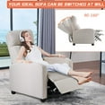 thumbnail image 2 of CL.HPAHKL Recliner Chair for Living Room Home Theater Seating Single Reclining Sofa Lounge with Padded Seat Backrest , Beige, 2 of 7