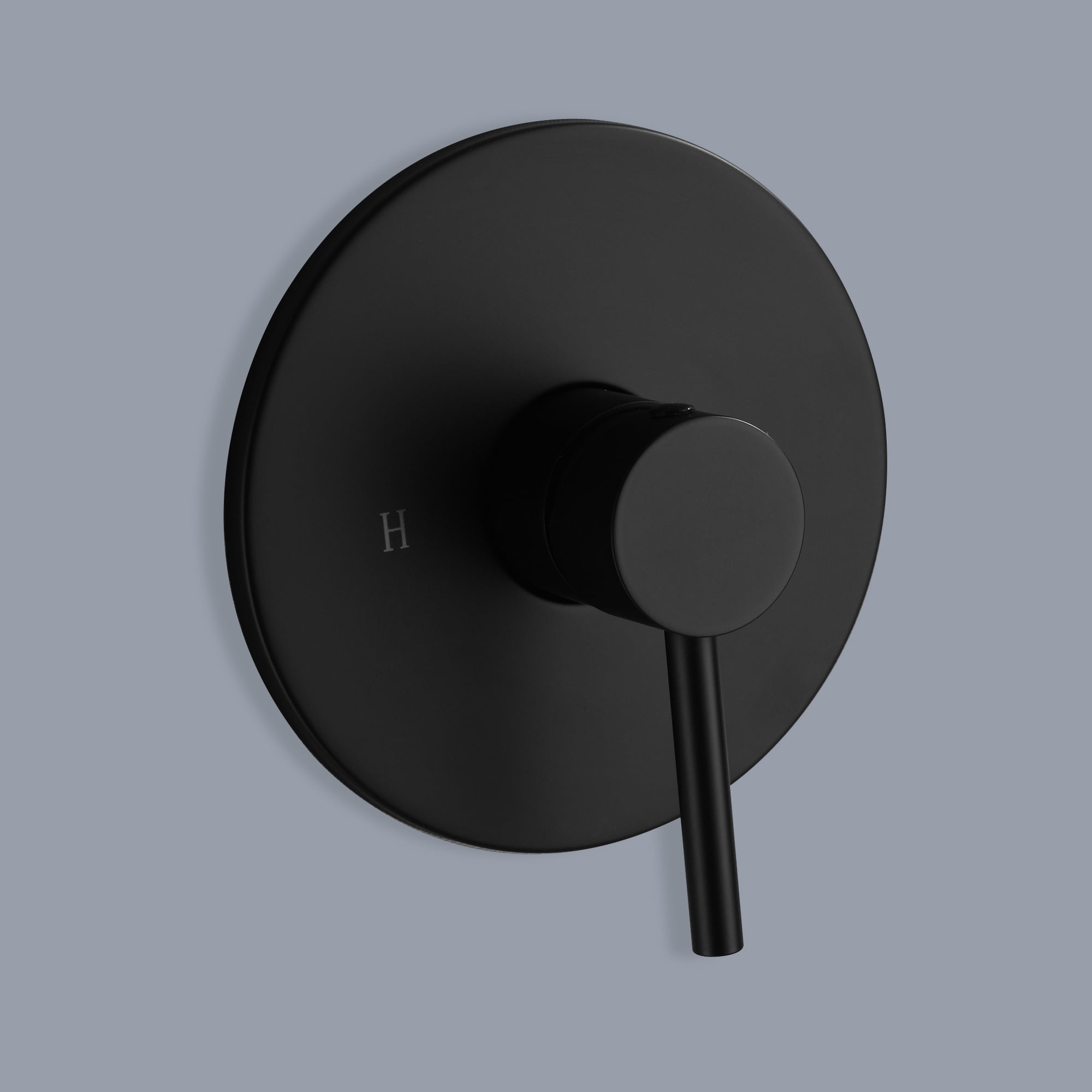 8-Inch Stainless steel/Brass Round Rainfall Showerhead with Ceramic Faucet Control Valve, 6.7 Inch Extension Arm, Wall mounted Head Shower-Matte Black(Without Hand shower)