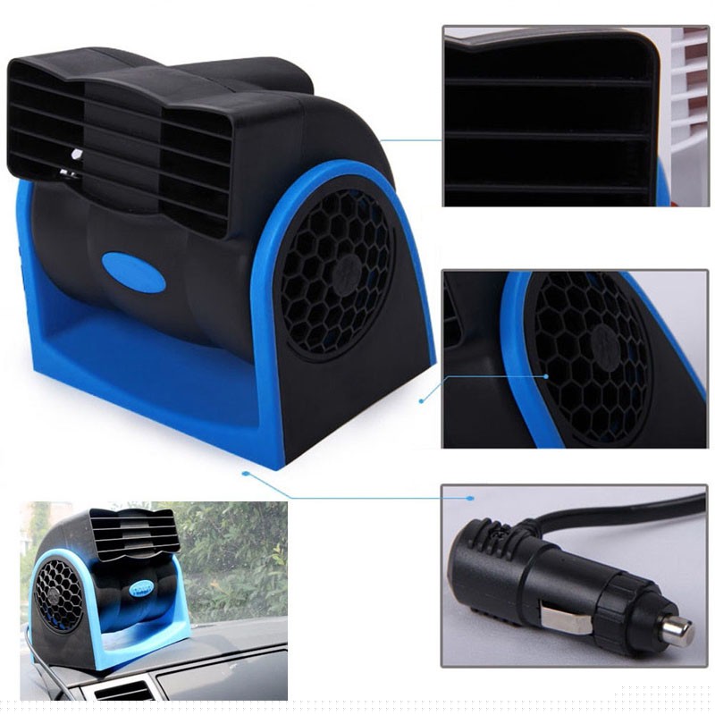 iMeshbean New DC 12V Car Vehicle Truck Cooling Air Fan Speed Adjustable Silent Cooler