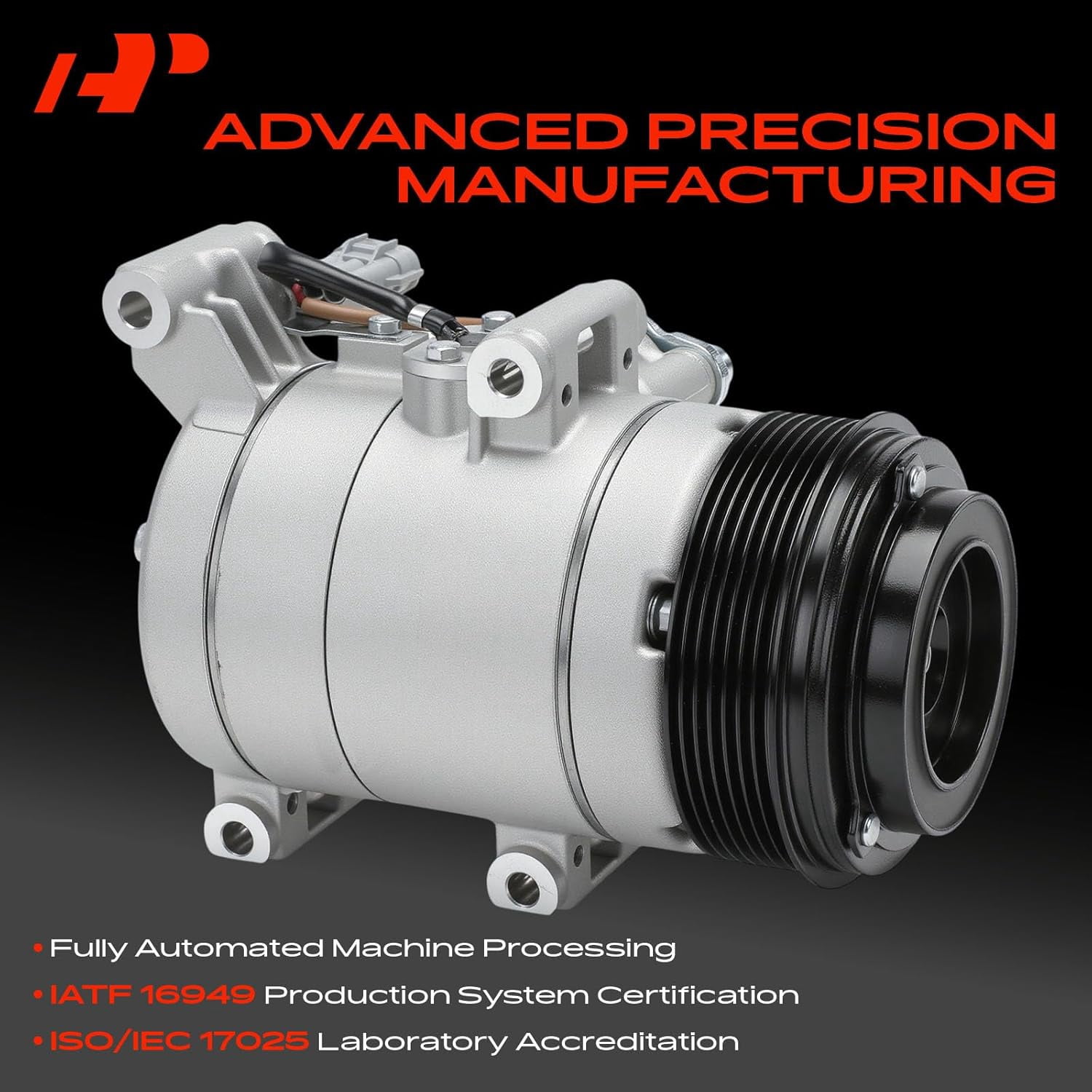 A-Premium Air Conditioner AC Compressor with Clutch Compatible with Toyota Tacoma 2016-2020 2.7L 3.5L