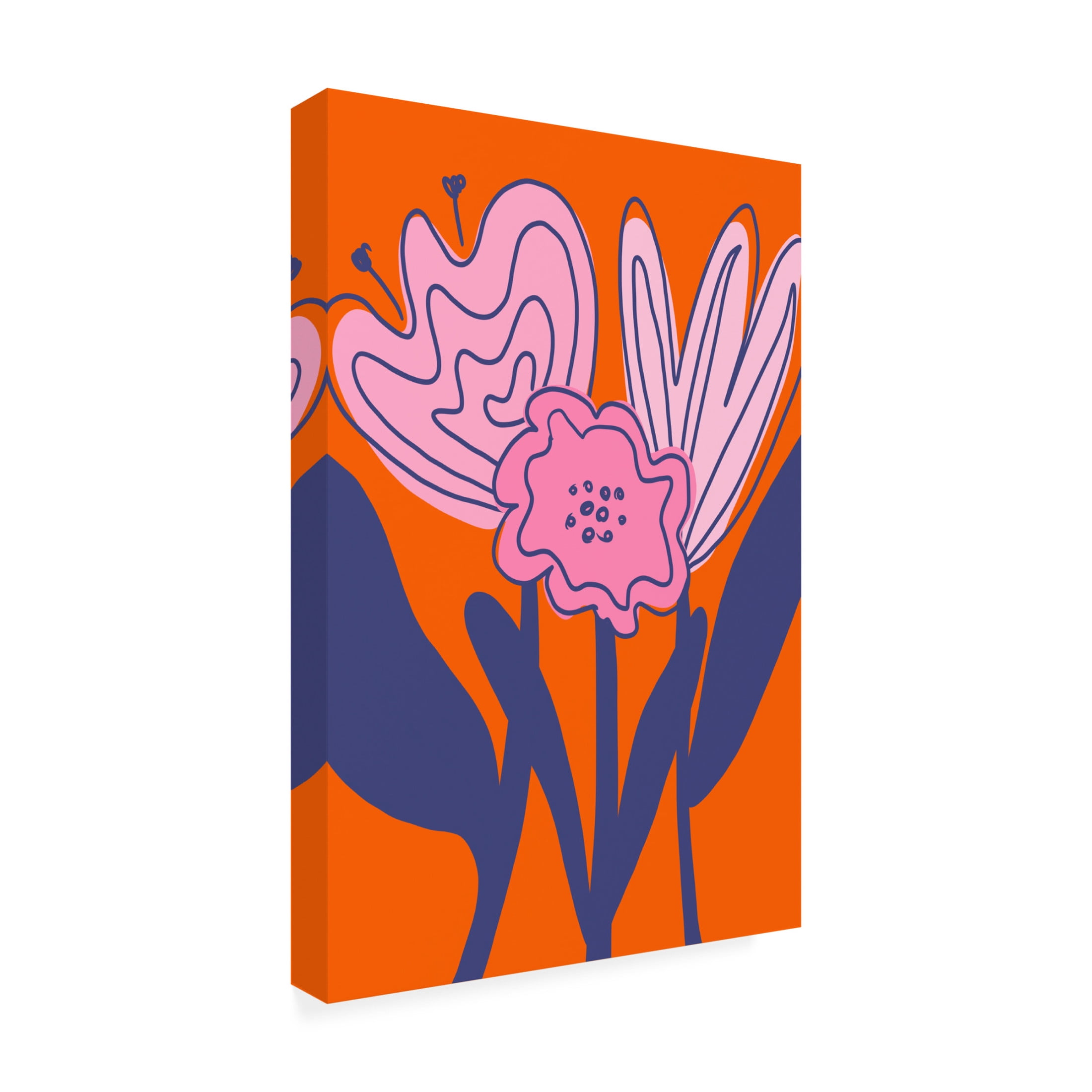 Trademark Fine Art Athene Fritsch  Abstract Flowers Canvas Wall Art