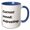 Blue/White, variant on 3drose, Current Mood - Defrosting., 11oz Two-tone Yellow Mug