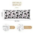 thumbnail image 3 of Bingfone Body Pillow Cover Long Pillow Case With Zipper Decorative Bedding Pillowcase 20"X54" Soft Cushion Pillow Case For Bedroom-Cute Animal With Cow, 3 of 8