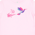 thumbnail image 4 of Inktastic Hummingbird Flying Swirl Girls Baby T-Shirt, 4 of 5