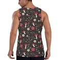 thumbnail image 3 of Fotbe Fly Agaric and Flowers Pattern Men's Quick Dry Workout Tank Top Gym Muscle Tee Fitness Bodybuilding Sleeveless T Shirt Breathable Workout Shirt-XX-Large, 3 of 9