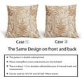 thumbnail image 5 of Burnt Orange Leaf Plant Pillow Covers 16X16 Inch Herbs Botanical Fern Vintage Leaves Floral Decorative Pillow Cases Set of 2 Throw Pillows Farmhouse Home Decor for Sofa Couch Cushion Outdoor, 5 of 6