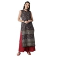 thumbnail image 1 of eloria Women's Fashion Stylish Printed Sleeveless Kurti In Round Neck Design, 1 of 5