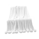 thumbnail image 3 of Manta de punto acogedora con borlas, regalo suave, 39,37 x 41,34 pulgadas Blanco, 3 of 9