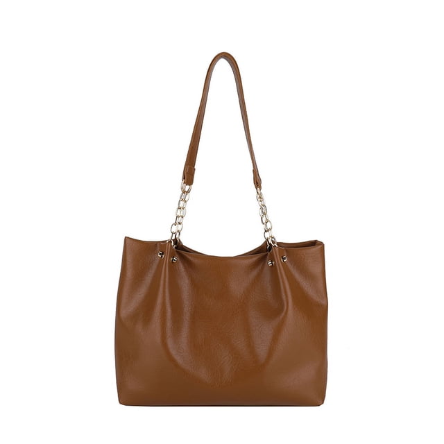 Bolso Mano Elegante para Mujer Hombro PU Gran Capacidad