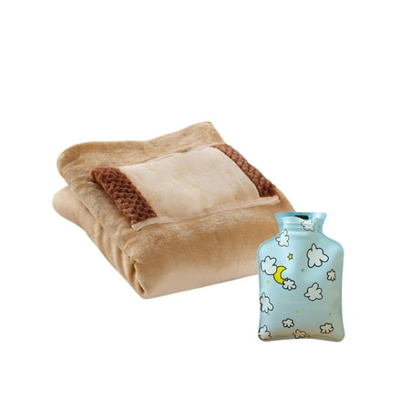 

Moocorvic Clearance Hot Water Bottle Plus Soft Electric Usb Blanket Set Can Be Machine Washable For Home Travel Office