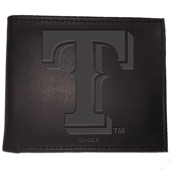 Black Texas Rangers Hybrid Bi-Fold Wallet