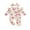 Beige, variant on BemeyourBBs Newborn Baby Girls Romper Outfit Strawberry Printed Jumpsuit with Headband Cute Infant Clothes