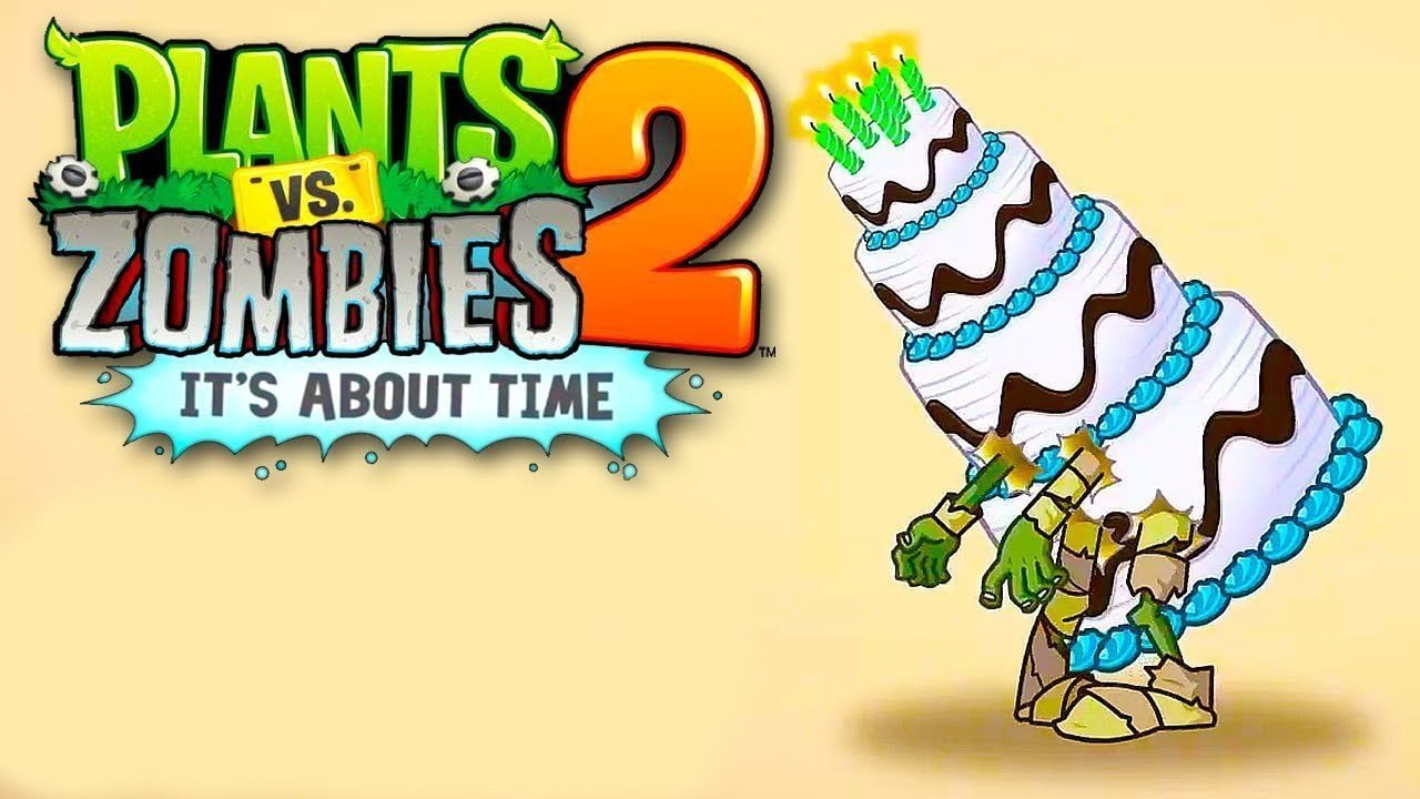 Plants Vs Zombies 2 It's About Time Birthday Cake Edible Cake