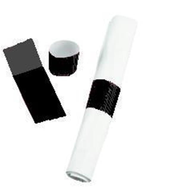 Black Paper Napkin Bands Restaurant Self Adhesive 4-1/4" x 1 1/2" Case of 10,000 